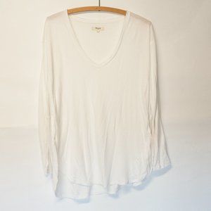 Madewell White Long Sleeve Shirt